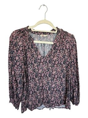 Faherty blouse- floral purples